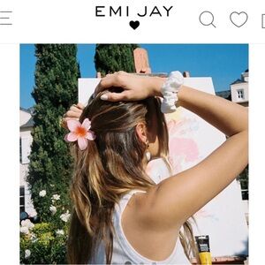 Emi Jay Baby Super Bloom Hair Clip Set in Guava and Mango